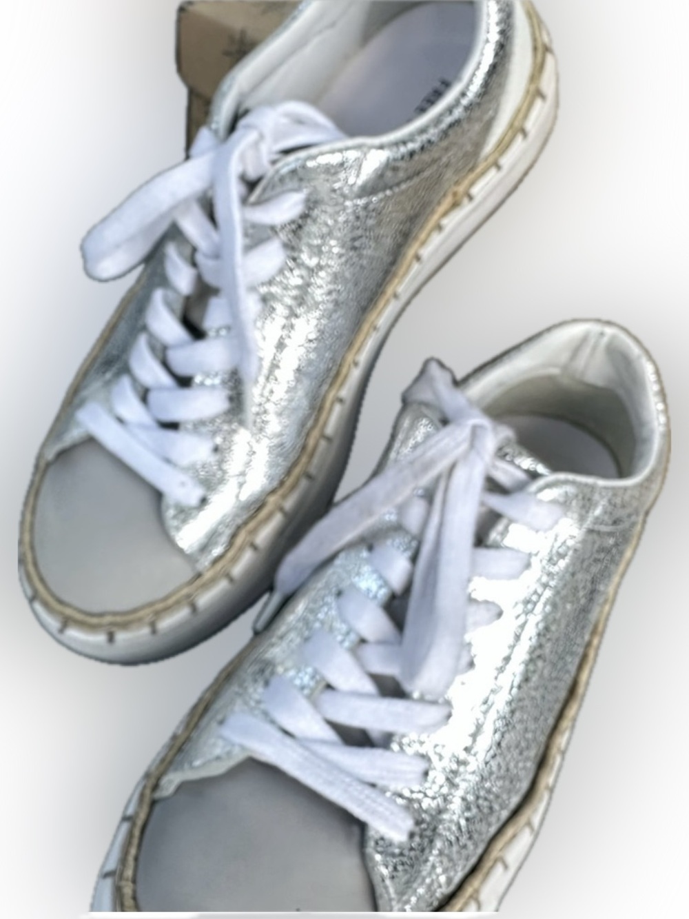 Free people Silver Sneakers